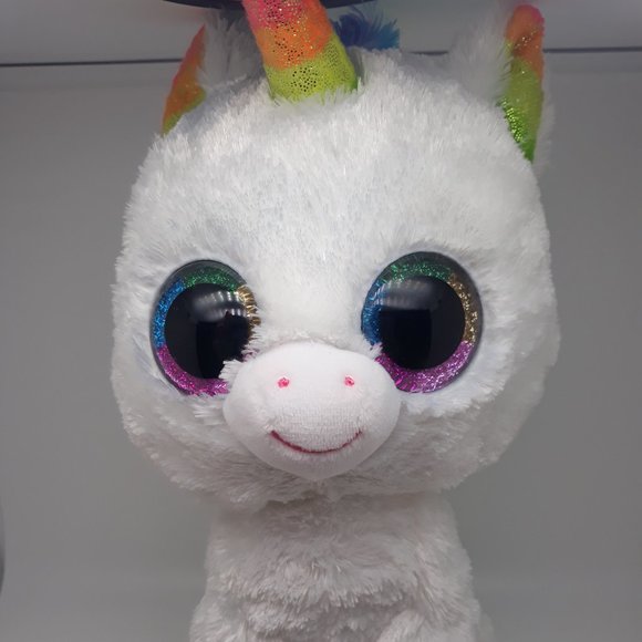 Ty Beanie Boos "Pixy" The Rainbow Unicorn 10" - Picture 1 of 4